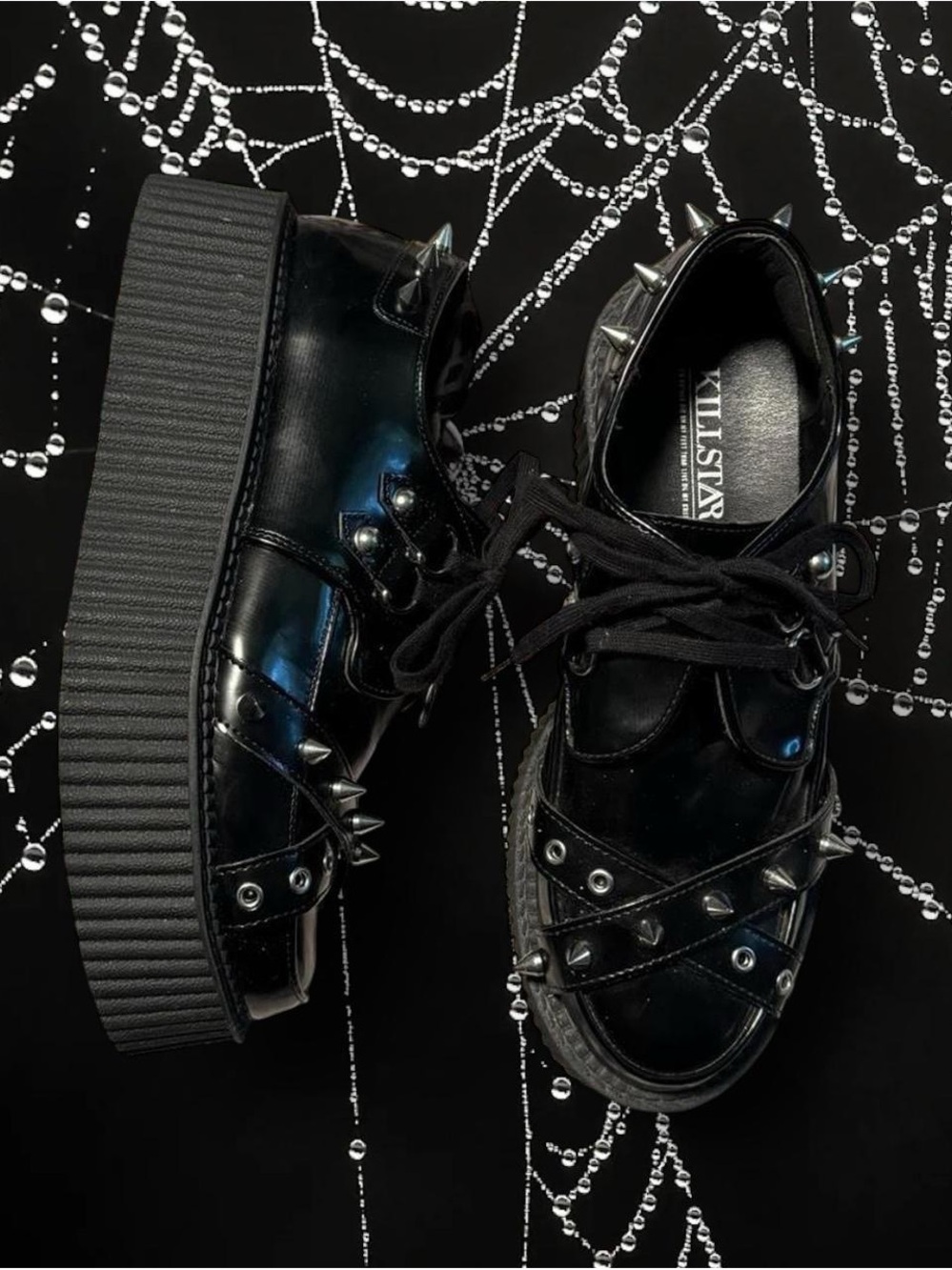 Killstar Black Spiked Platform Creepers